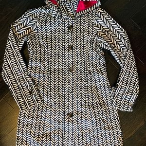 New without tags Hatley womens size 4 chevron raincoat